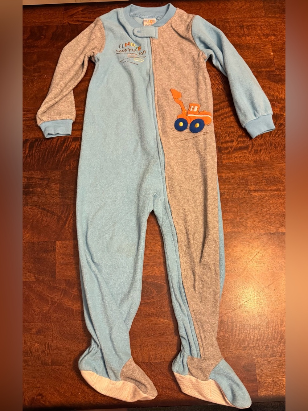 🚜 Under Construction Fleece Footed Sleeper 4T